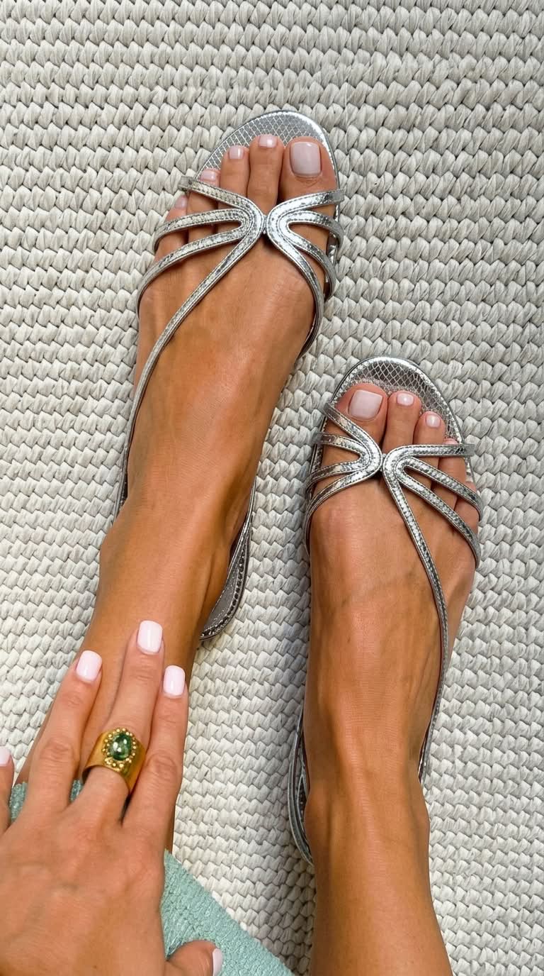 Ginevra | Elegante Goldsandalen für die Sommersaison