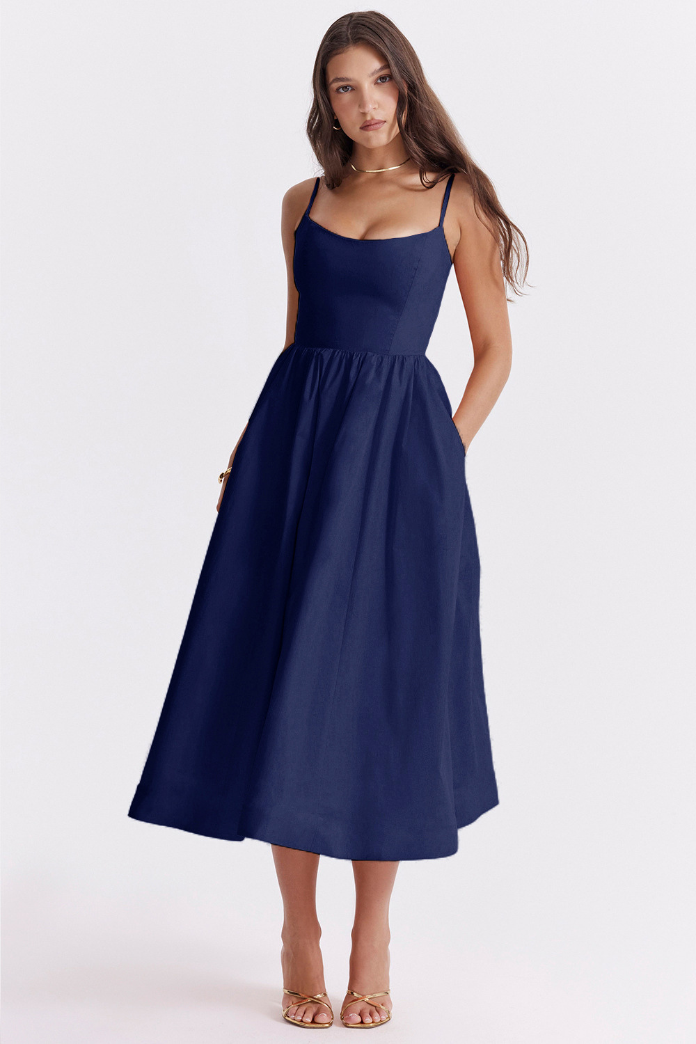 ESTELLE | Elegantes Midi Kleid mit Korsett für den Sommer