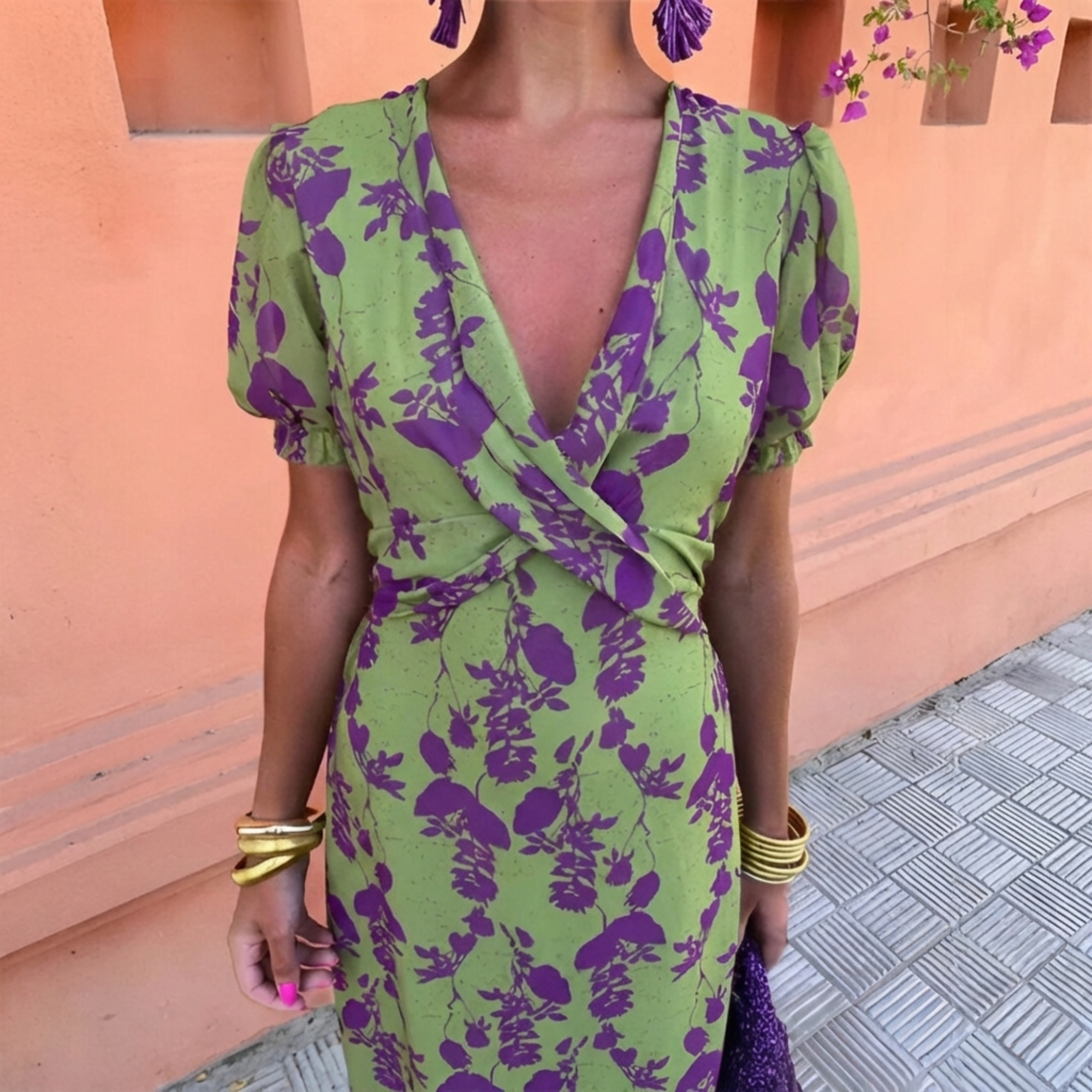 Eléa™ | Florales Wickelkleid
