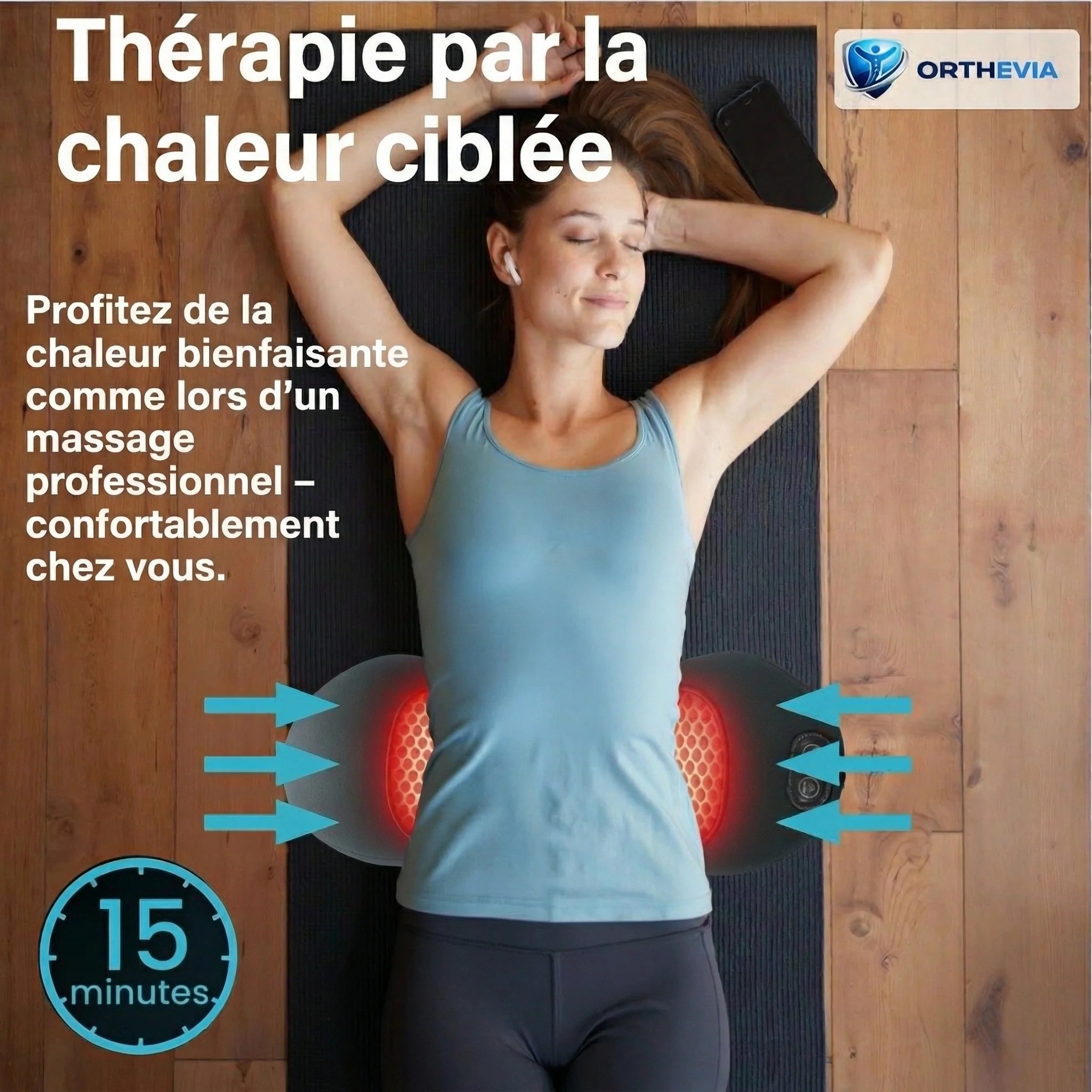 Lombéa™ | Appareil de massage lombaire 3-en-1