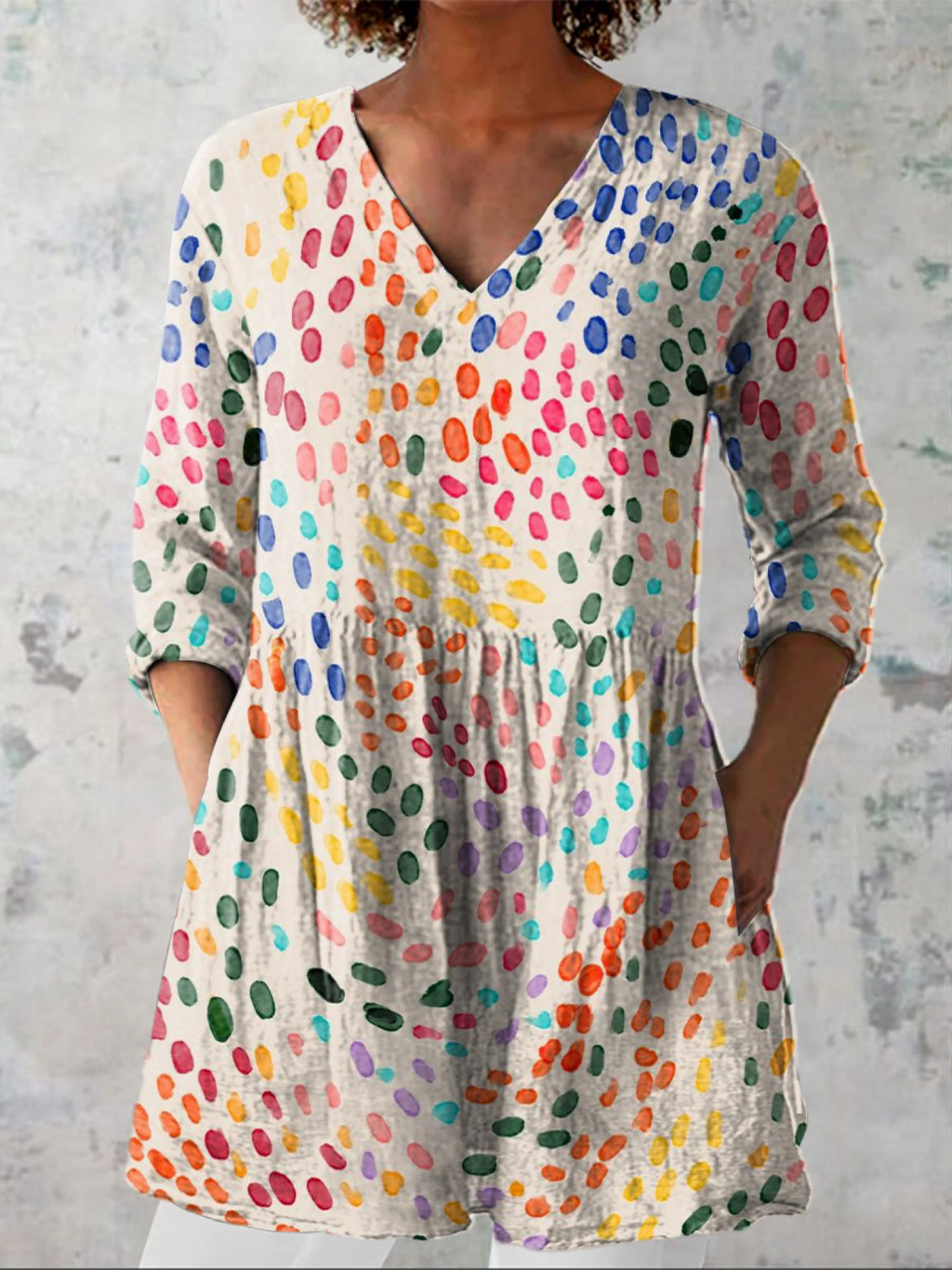 Noelle | Lange Bluse mit auffälligem Design