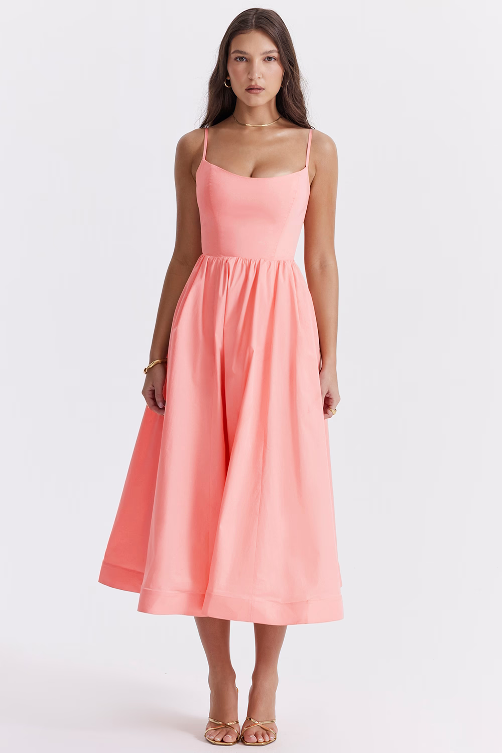 ESTELLE | Elegantes Midi Kleid mit Korsett für den Sommer