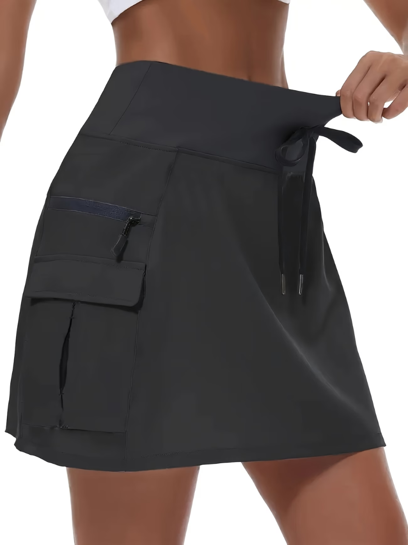 Mia | Sportlicher High-Waist Rock mit integrierter Shorts