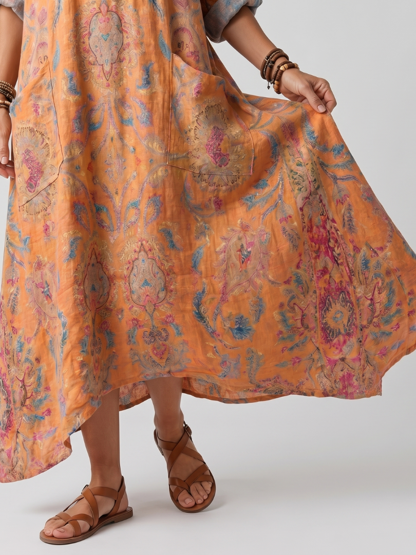 Remi | Midikleid mit Muster