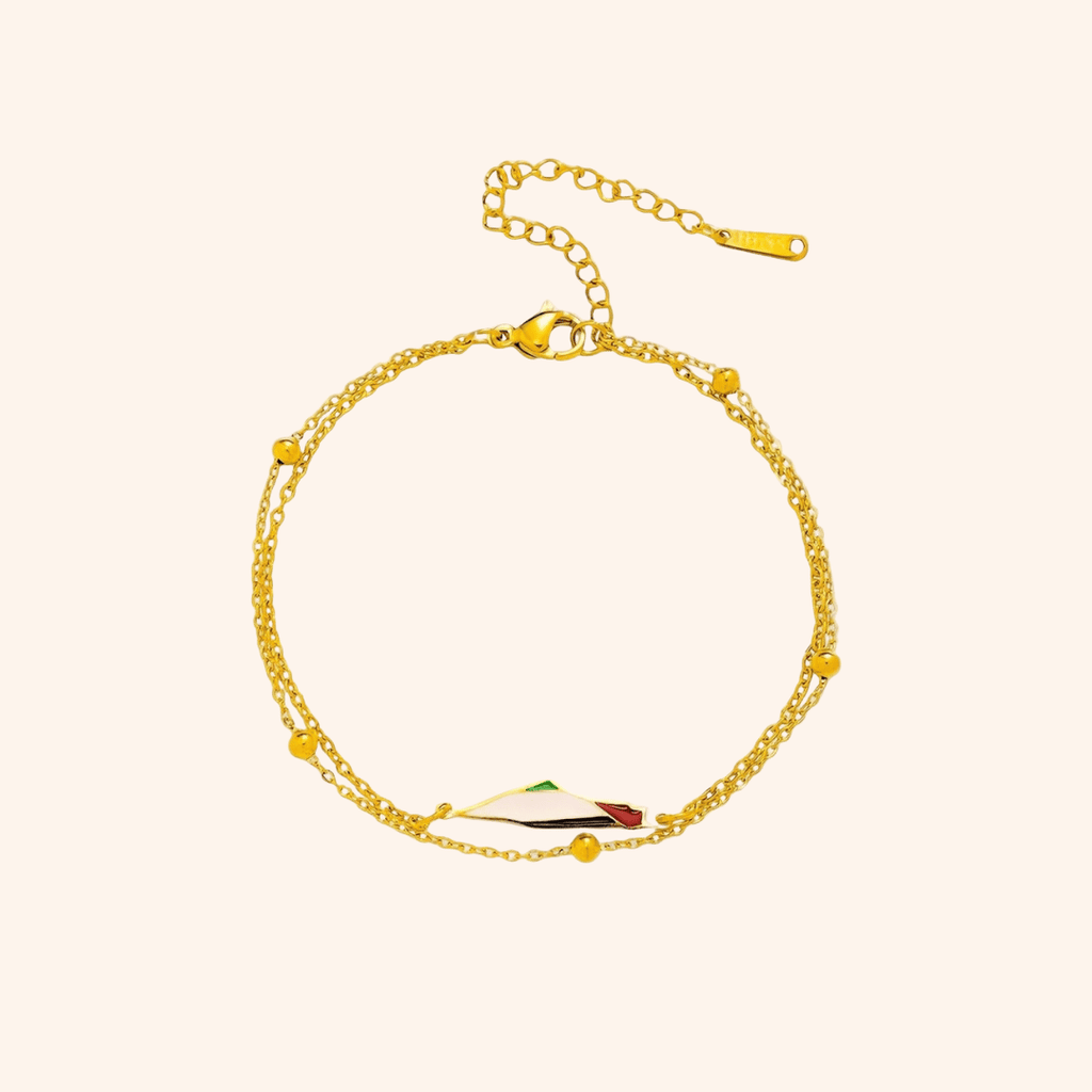 Serafina™ - Elegantes Armband mit Palästina-Karte