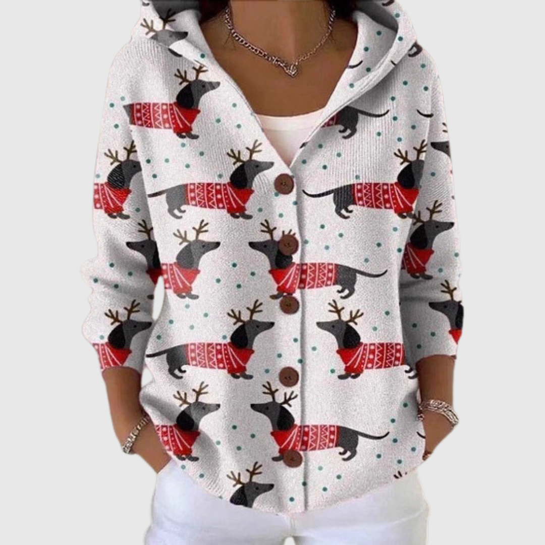Amabile | Kapuzen-Strickjacke