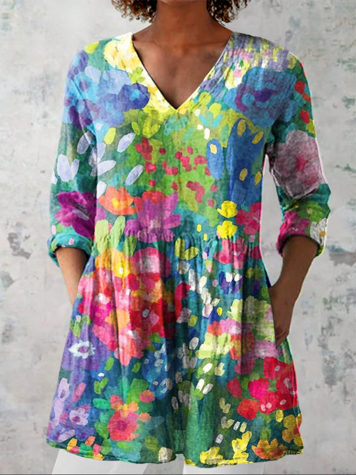 Eden | Lange Bluse mit auffälligem Design