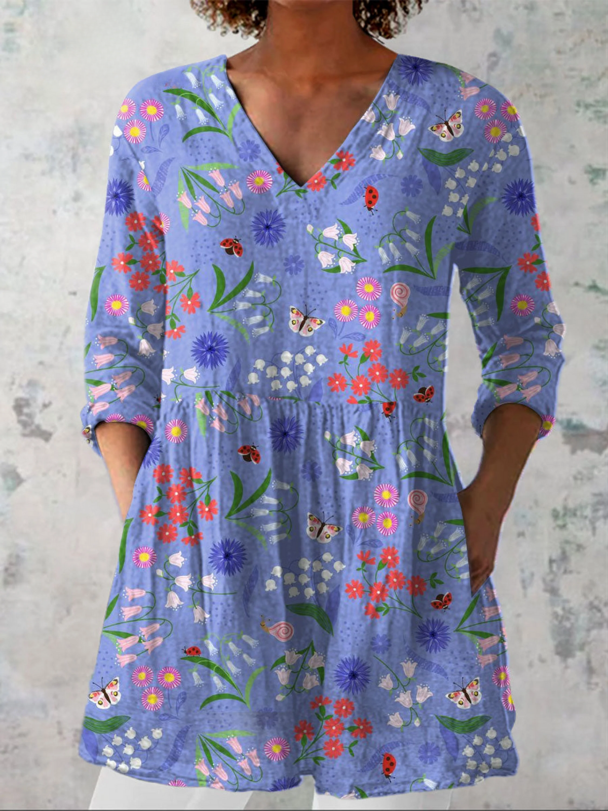 Amelie | Lange Bluse mit auffälligem Design