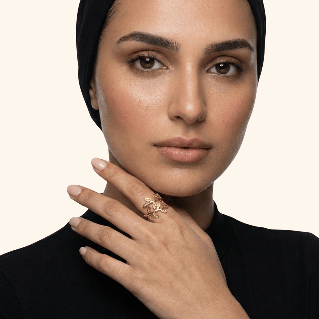 Liora™ - Eleganter Ring mit Olivenblatt-Motiv