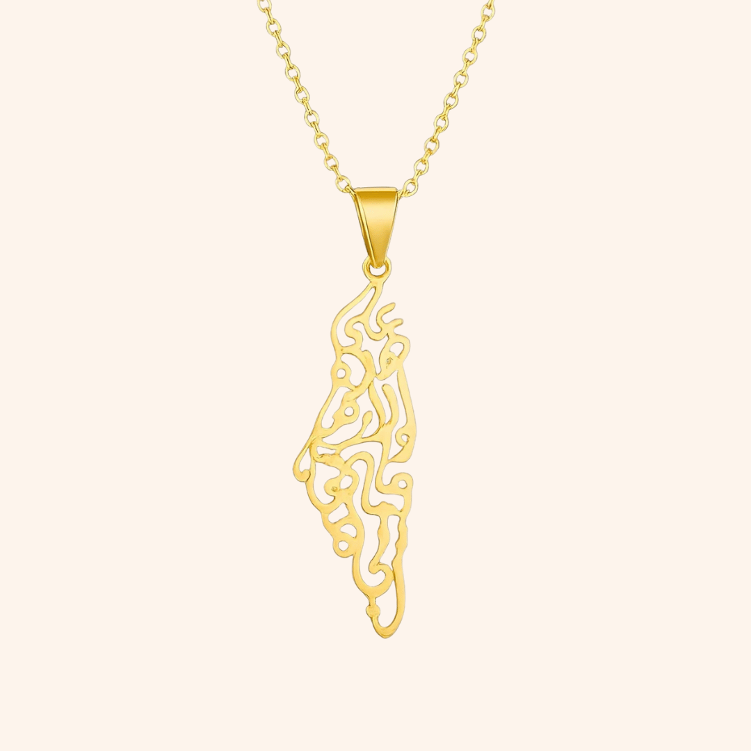 Almina™ - Filigrane Halskette mit Calligraphy-Design
