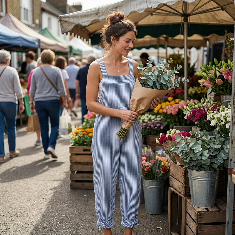 Marena™ | Luftiger Streifen-Jumpsuit