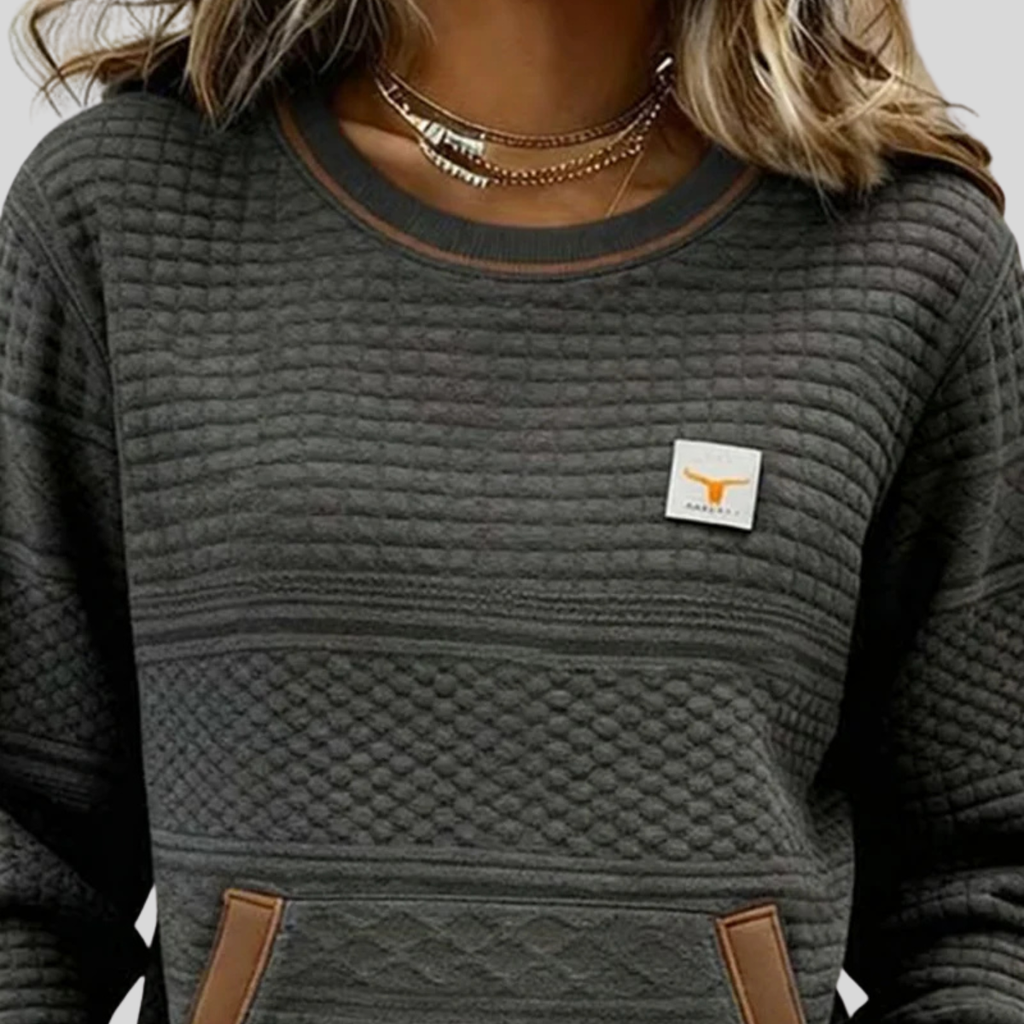 Noelle | Colorblock Rundhals-Sweatshirt
