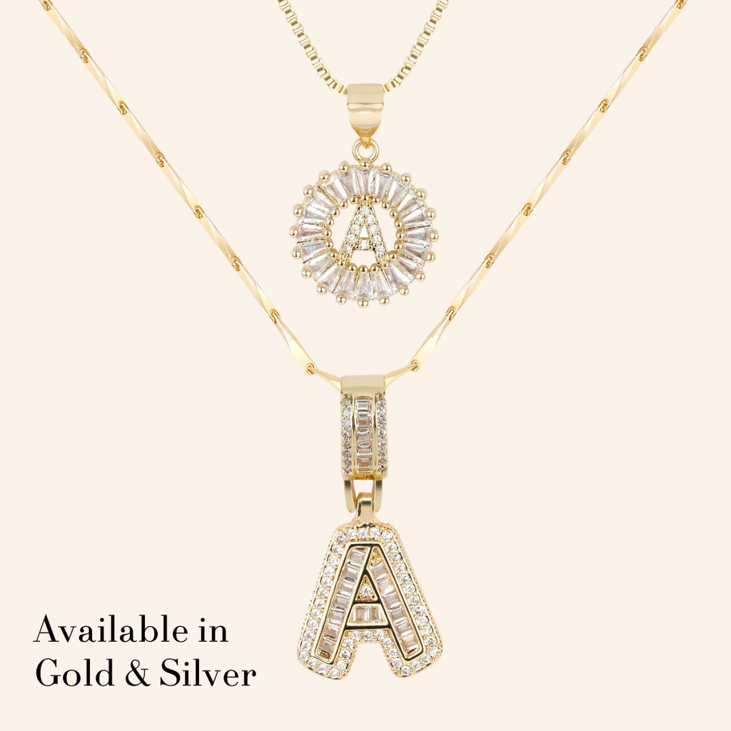 Celestina™ - Elegante Halskette mit initialen Anhängern