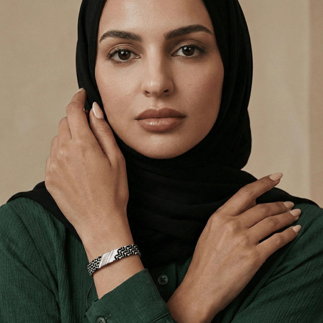 Jasmina™ - Stilvolles Armband mit Keffiyeh-Muster