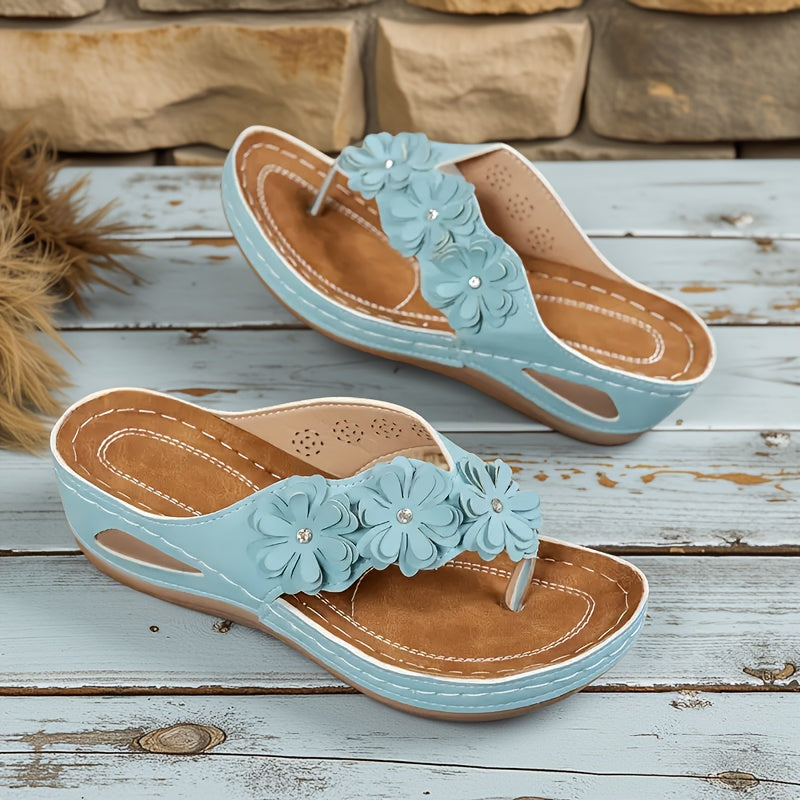 Komfortable Céline Blumensandalen