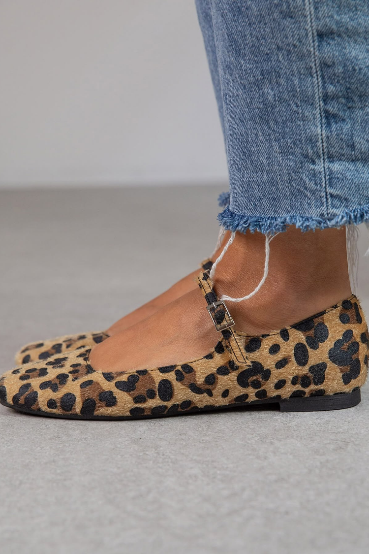 Lena | Ballerinas mit Schnalle und verstellbarem Riemen