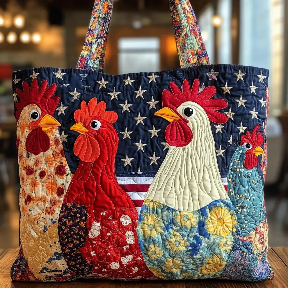 Rustic Elegance | Handmade Quilted Tote Bag