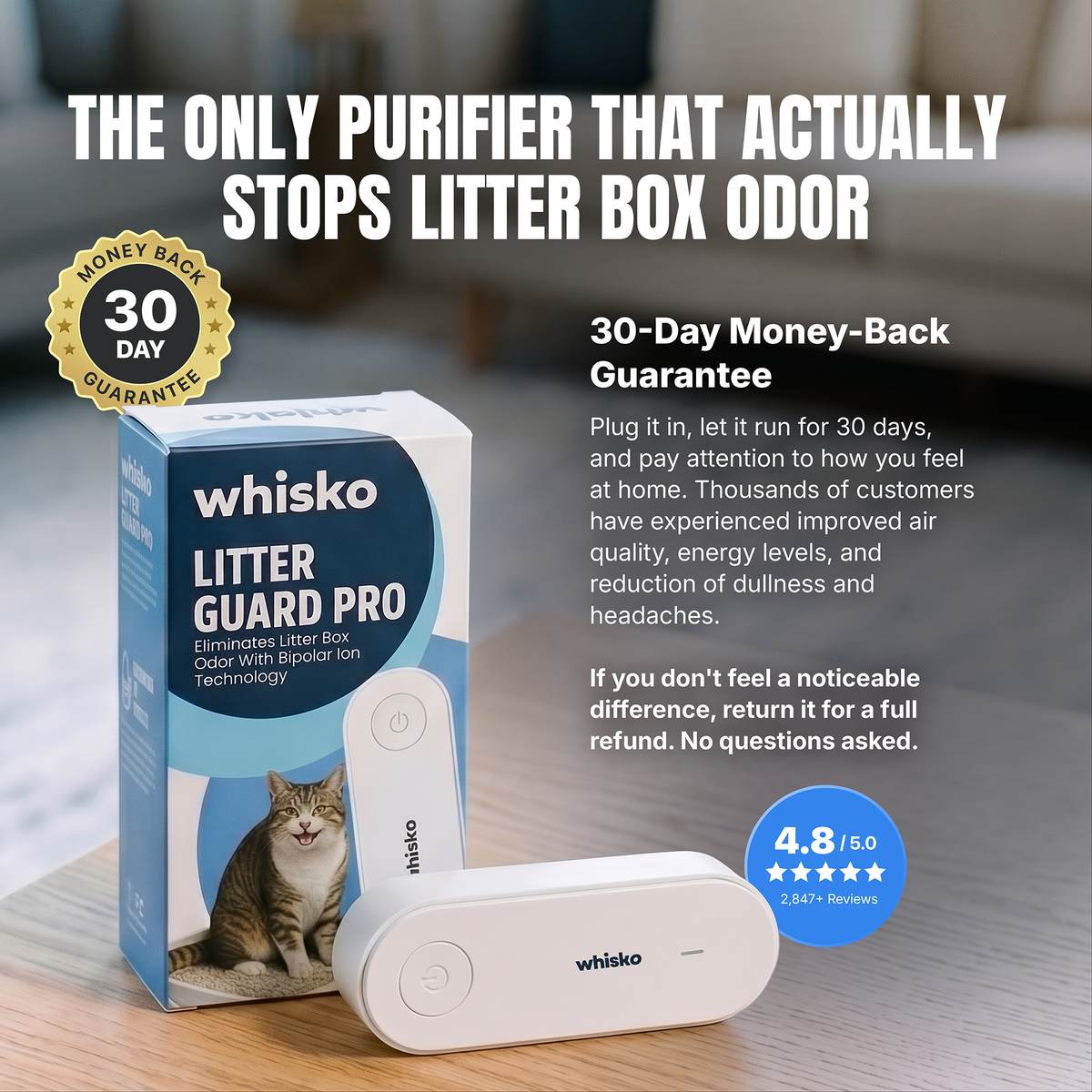 Geruchsneutralisierer für die Katzentoilette