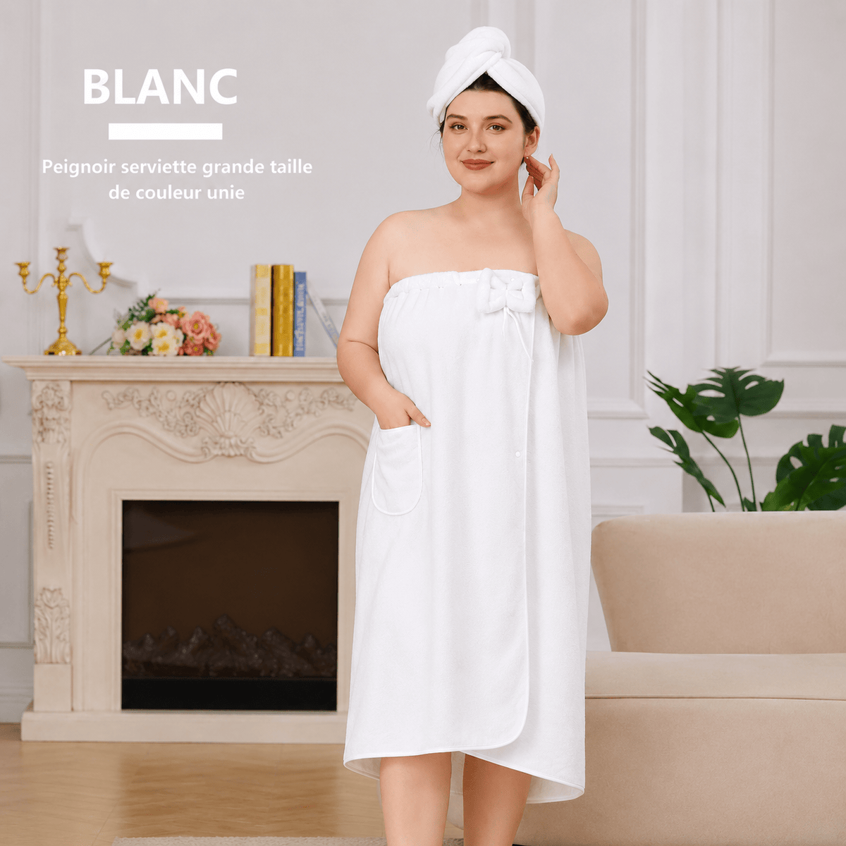 Éloria™ | Peignoir Serviette & Bonnet