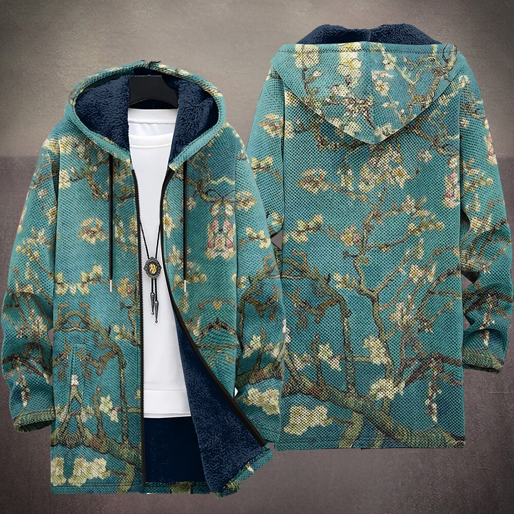 Celine™ - Luxuriöse Kunstinspirierte Kapuzenjacke mit Reißverschluss