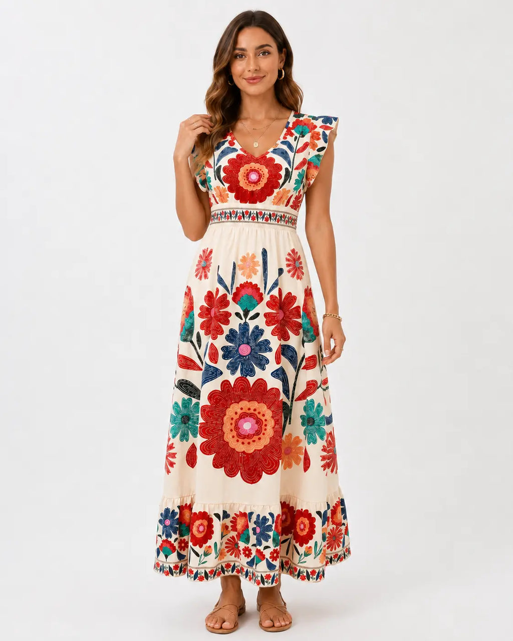 Florena™ | Florales Maxikleid
