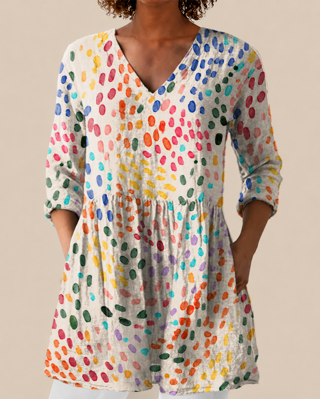 Noelle | Lange Bluse mit auffälligem Design