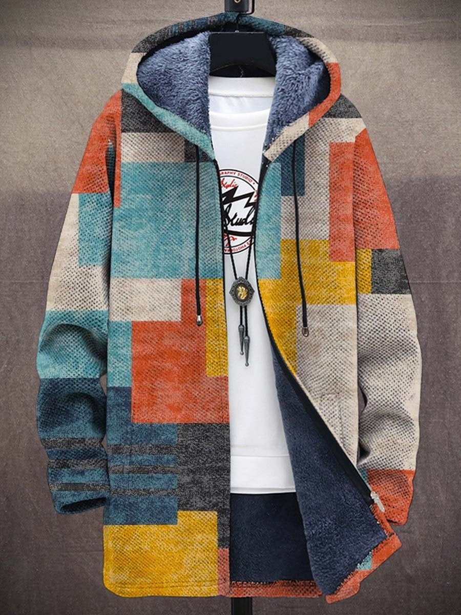 Elouera™ - Luxuriöse Kunstinspirierte Kapuzenjacke mit Reißverschluss