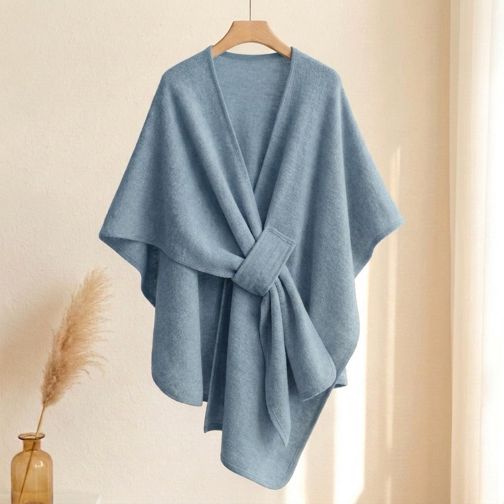 Eleganter Poncho-Schal