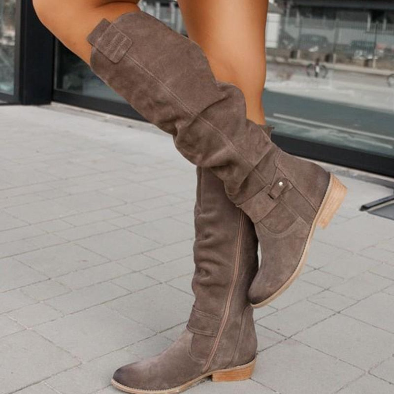 Zavira | Elegante, warme Wildlederstiefel für Damen