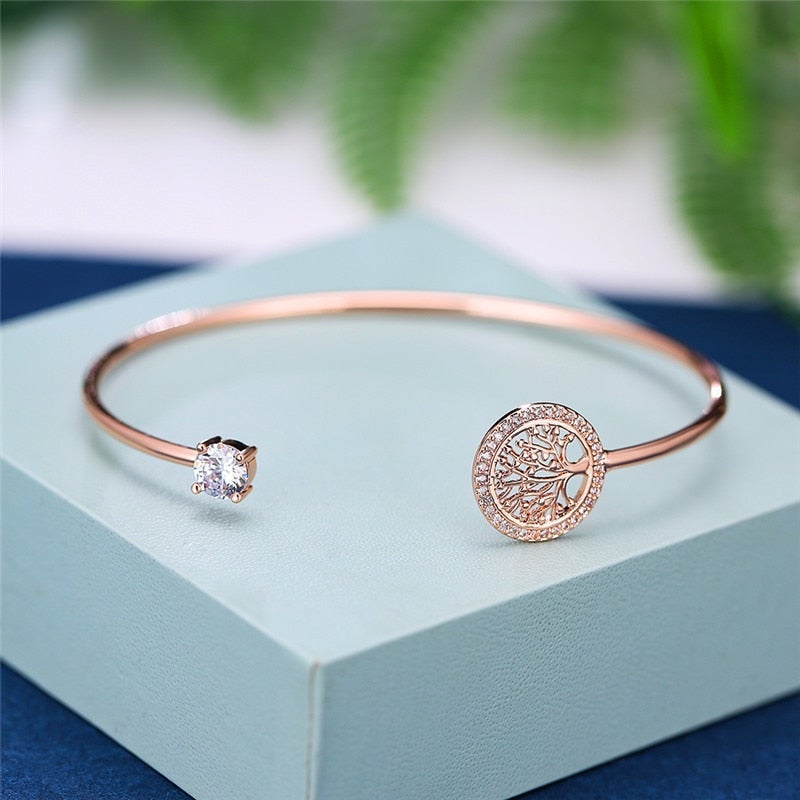 Verstellbares Armband mit Lebensbaum-Motiv