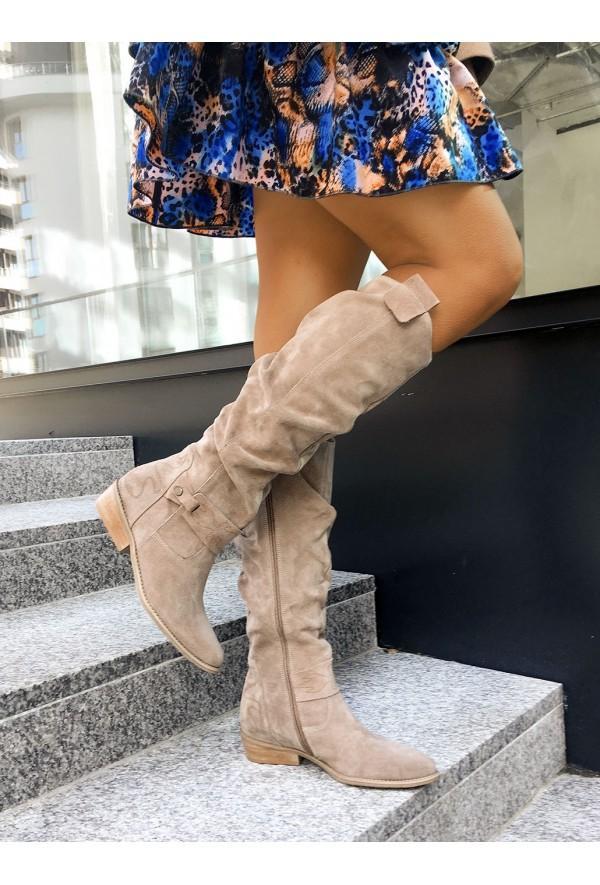 Zavira | Elegante, warme Wildlederstiefel für Damen