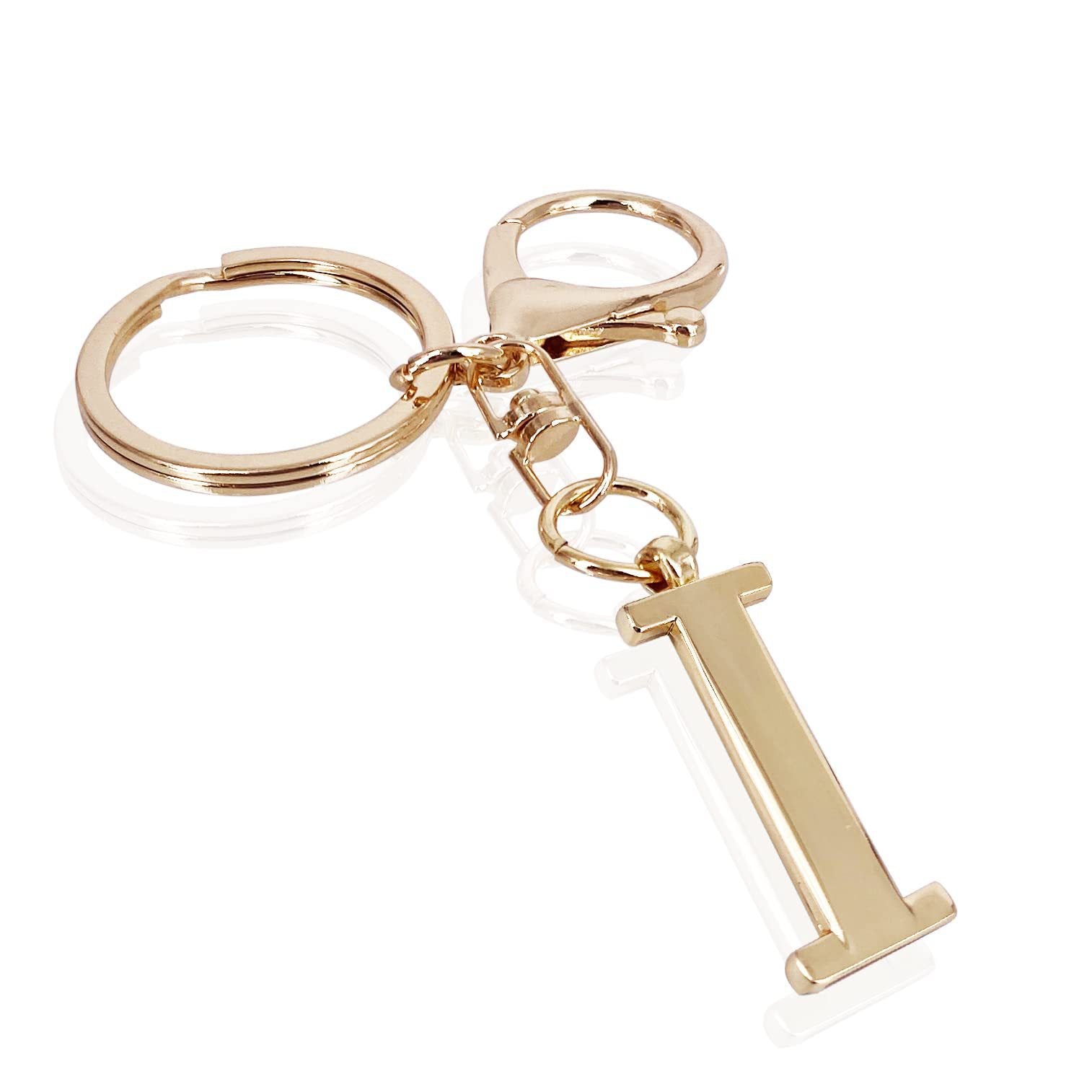 Initiale | Eleganter goldener Schlüsselanhänger