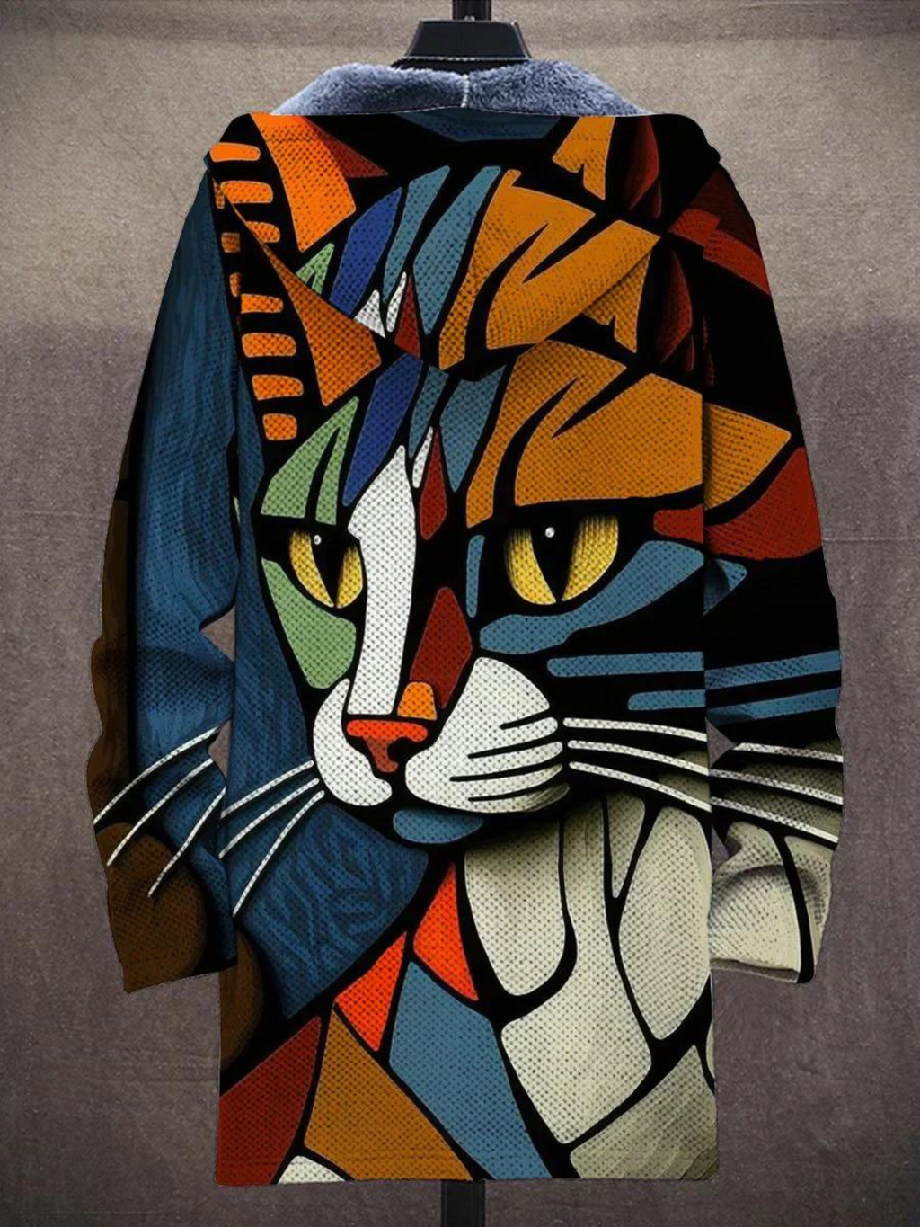 Jindalee™ - Luxuriöse Kunstinspirierte Kapuzenjacke mit Reißverschluss