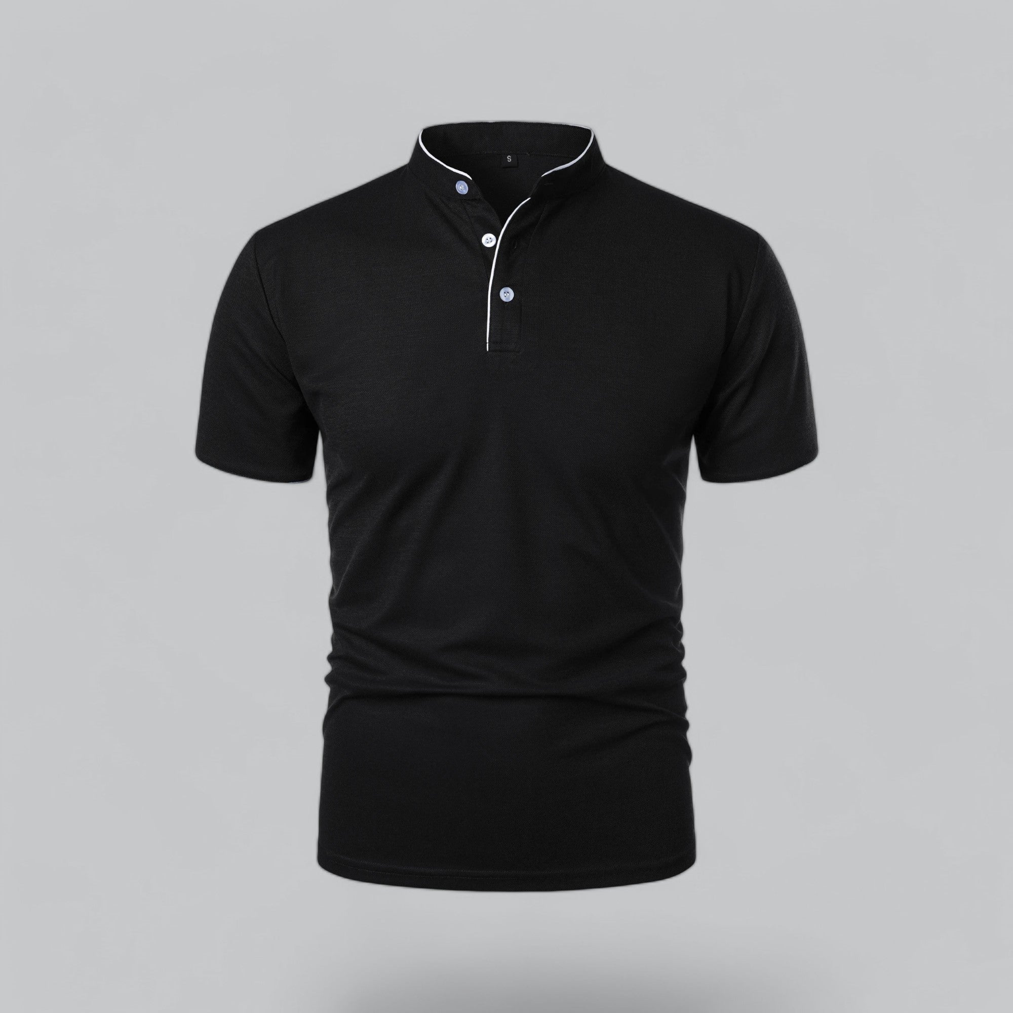 Arthur | Kragenloses Poloshirt