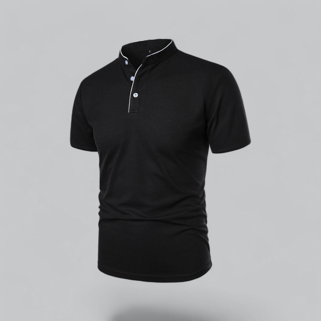 Arthur | Kragenloses Poloshirt