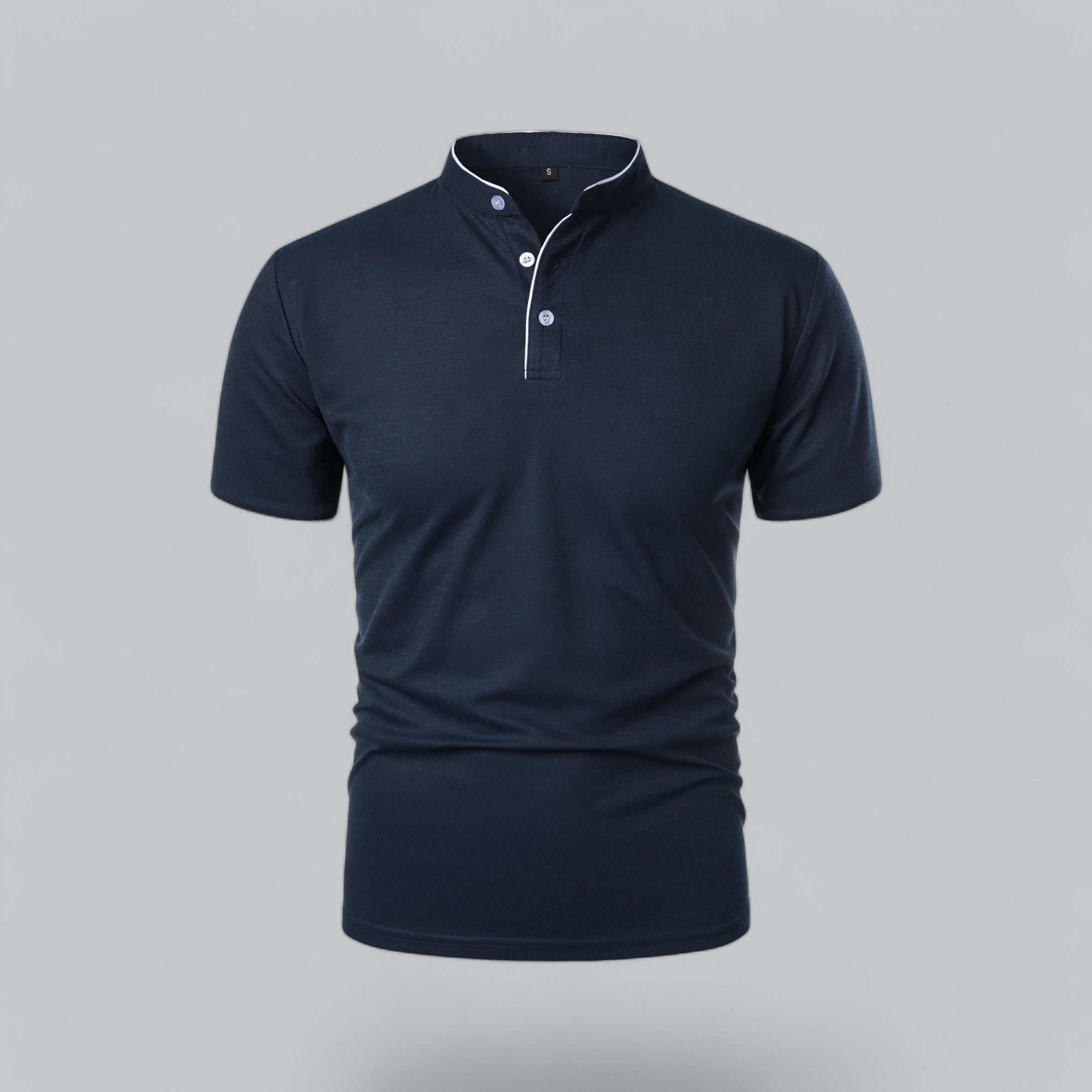 Arthur | Kragenloses Poloshirt