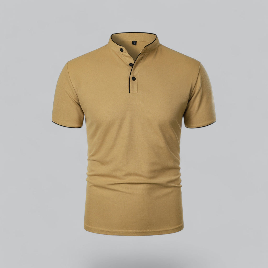 Arthur | Kragenloses Poloshirt