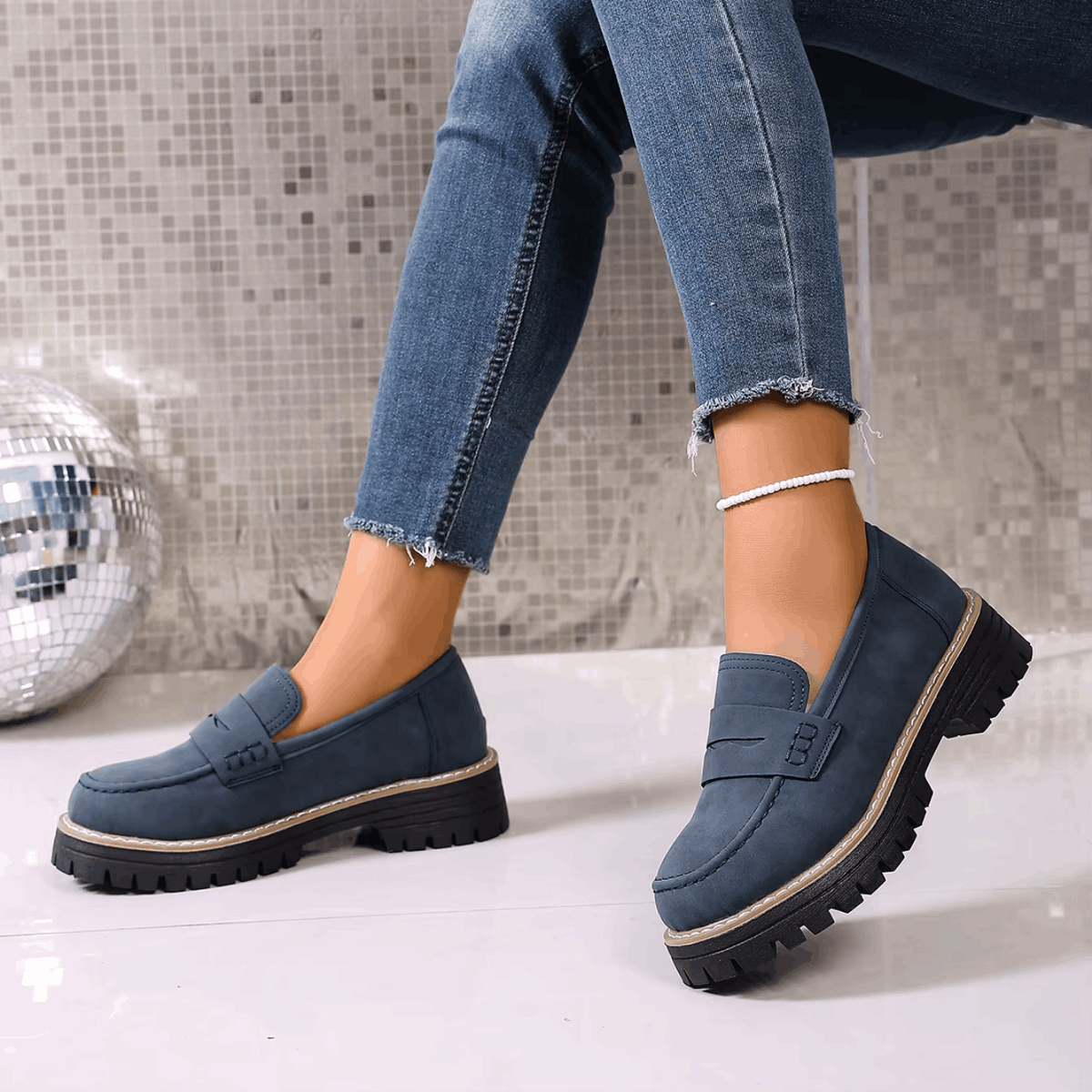 Alverina™ - Mocassins mit strukturiertem Profil