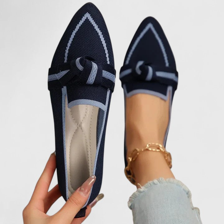 Lunetina™ - Bequeme Halbschuhe mit geflochtenem Detail