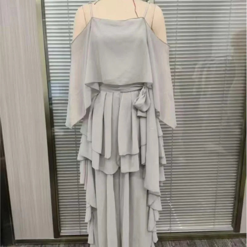 Leichtes Chiffon-Sommeroutfit für Damen