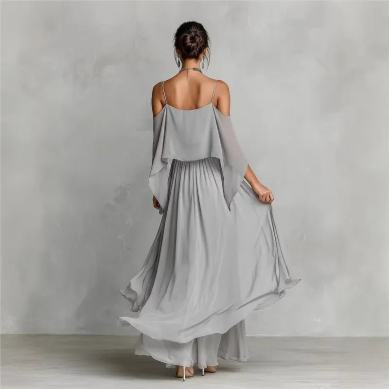Leichtes Chiffon-Sommeroutfit für Damen