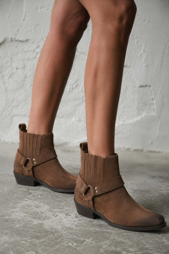Anaïs™ | Bottines Western en Suède
