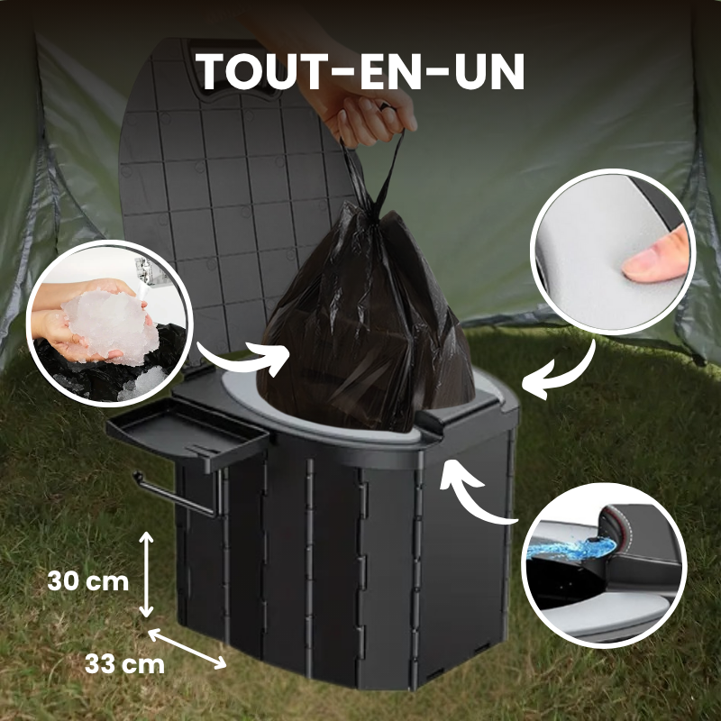 Nomadia™ | Toilette Portable Pliable