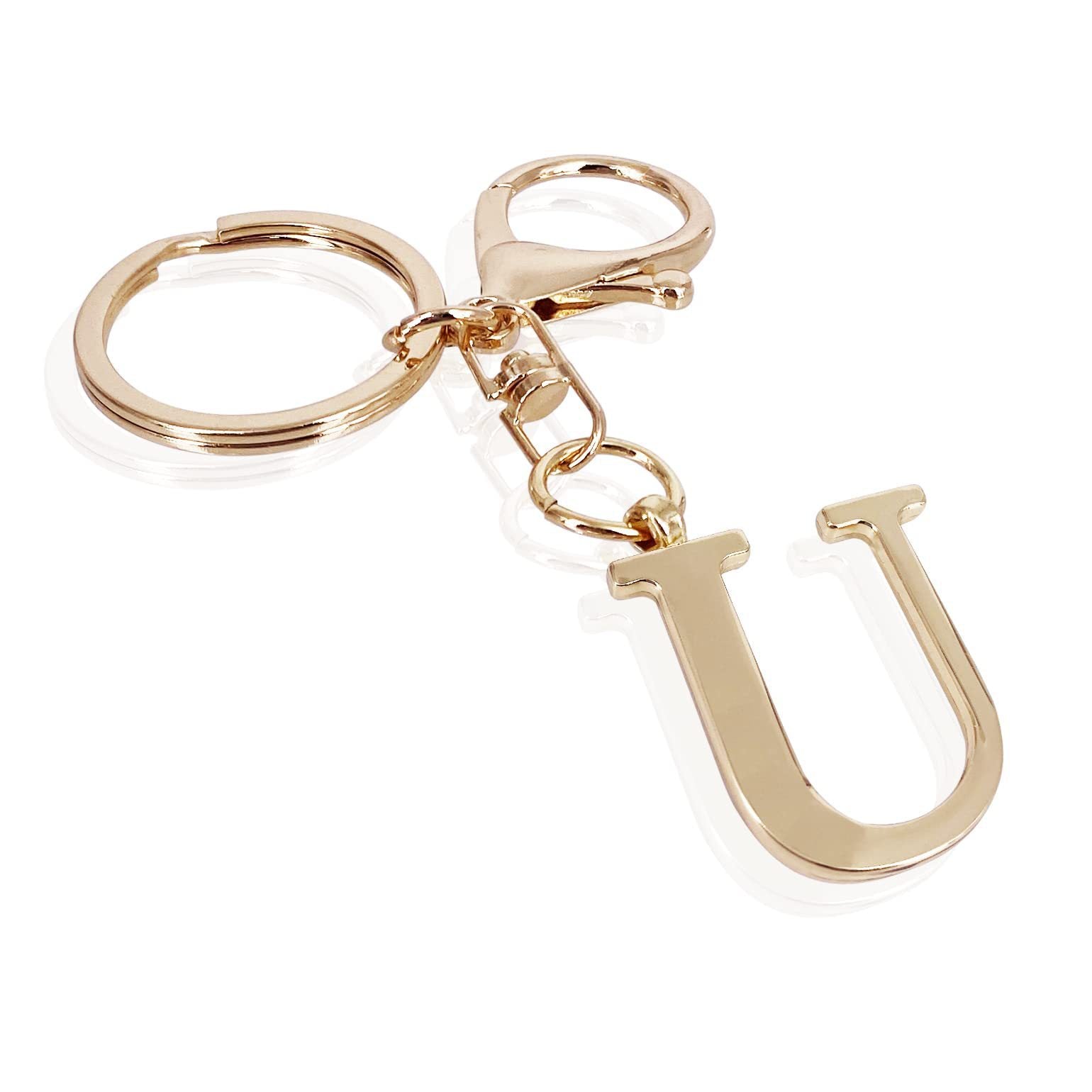 Initiale | Eleganter goldener Schlüsselanhänger