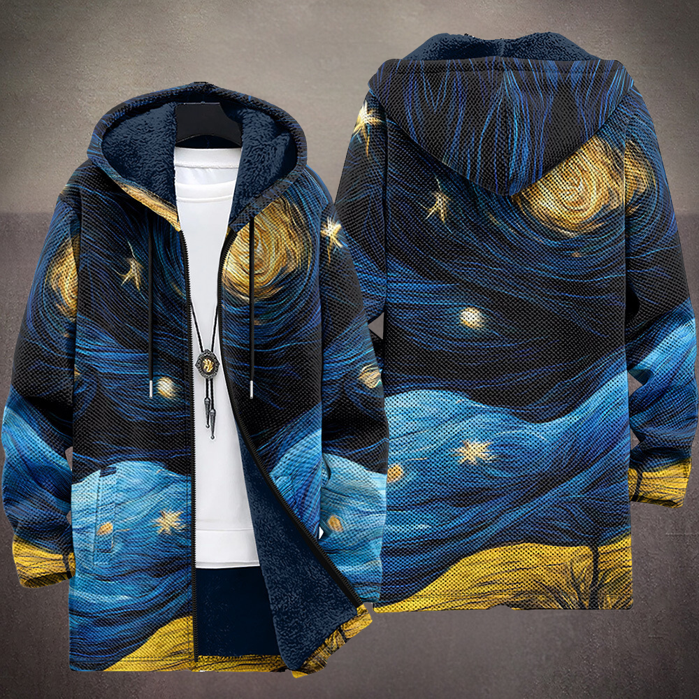 Waverley™ - Luxuriöse Kunstinspirierte Kapuzenjacke mit Reißverschluss