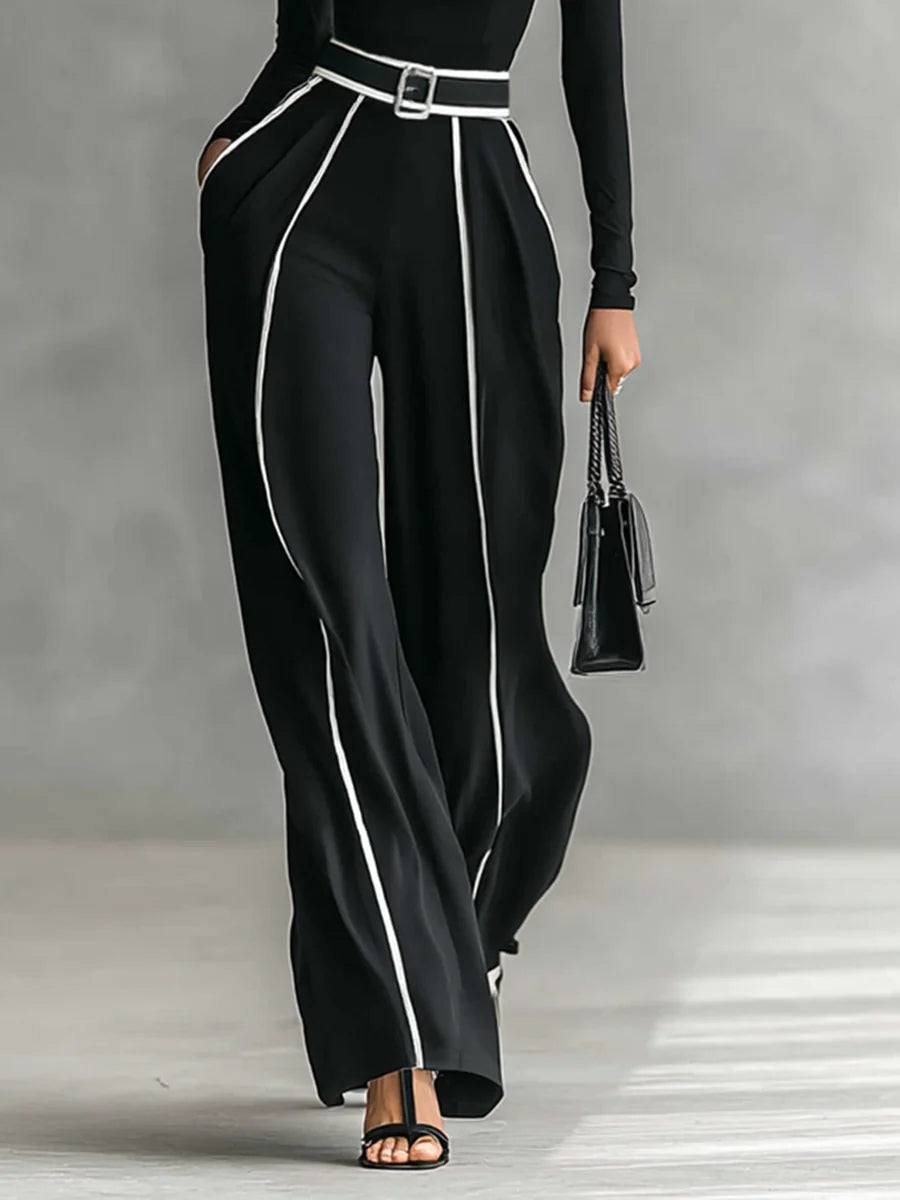 Vera™ || Elegantes Set mit Kontrastdetail