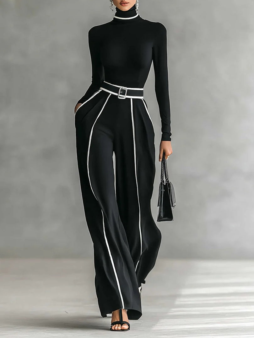 Vera™ || Elegantes Set mit Kontrastdetail