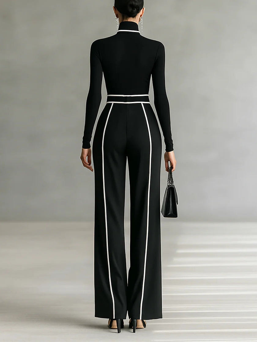 Vera™ || Elegantes Set mit Kontrastdetail