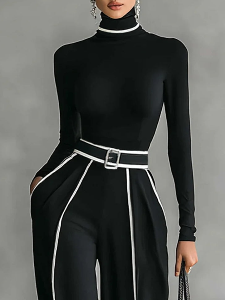 Vera™ || Elegantes Set mit Kontrastdetail