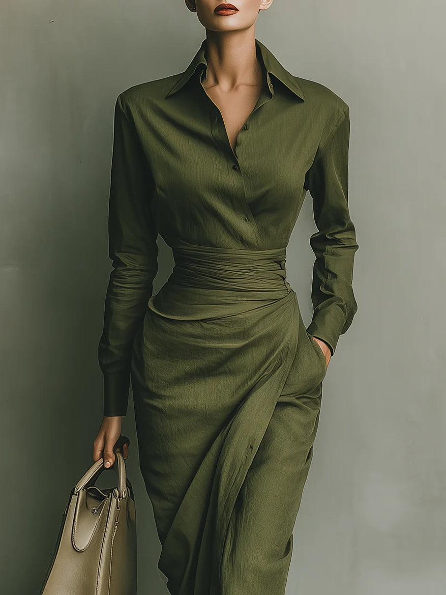 Caterina | Elegantes, figurbetontes Maxi-Kleid